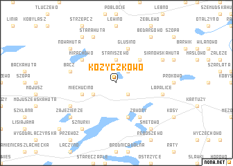 map of Kożyczkowo