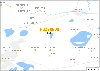 map of Kozyrëvo