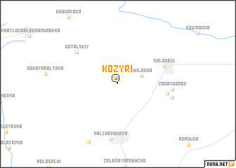 map of Kozyri