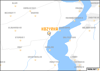 map of Kozyrka