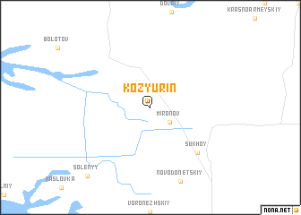 map of Kozyurin