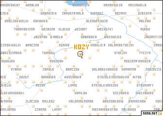 map of Kozy