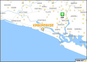 map of Kpakprakor