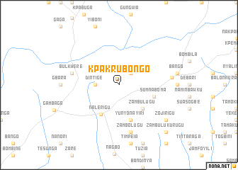 map of Kpakrubongo