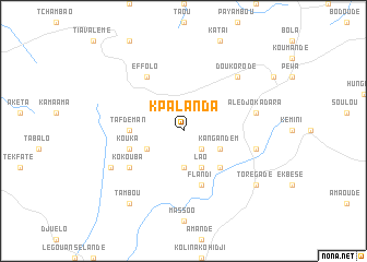 map of Kpalanda