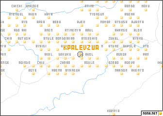 map of Kpalevzua