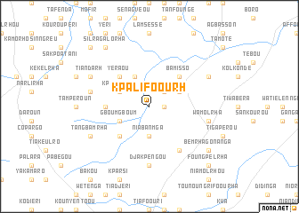 map of Kpalifoourh