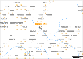 map of Kpalimé