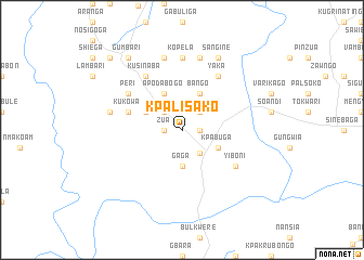 map of Kpalisako