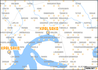 map of Kpalsako