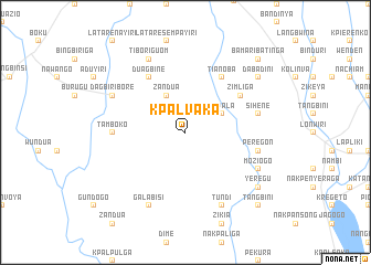 map of Kpalvaka