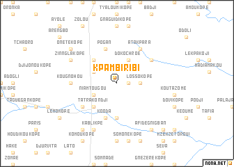 map of Kpambiribi