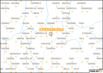 map of Kpandakadu