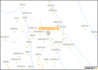 map of Kpanhouyé