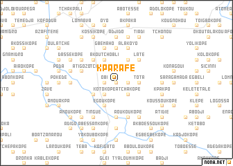 map of Kparafé