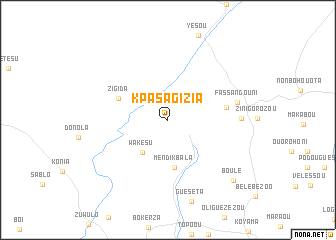 map of Kpasagizia