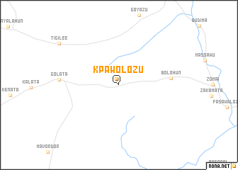 map of Kpawolozu