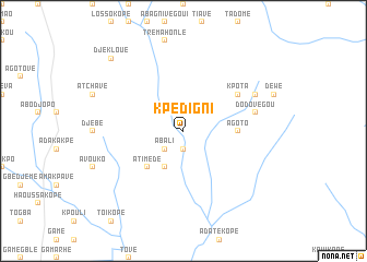 map of Kpédigni