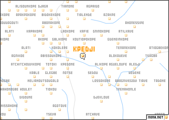 map of Kpédji
