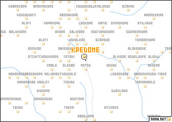 map of Kpédomé