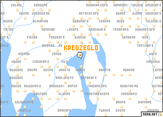 map of Kpedzeglo