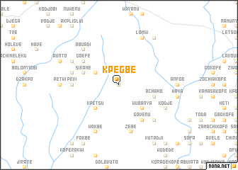 map of Kpegbe