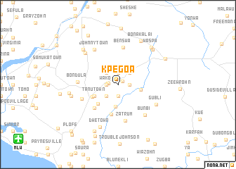 map of Kpegoa