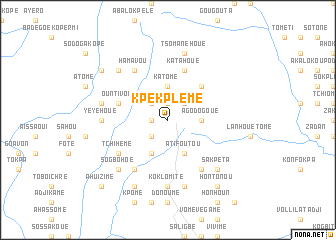 map of Kpékplémé