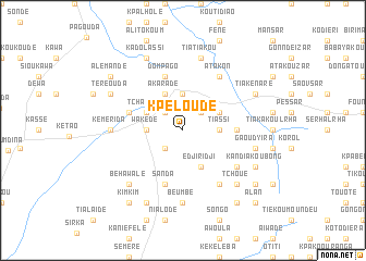 map of Kpèloudè