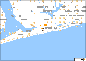 map of Kpémé