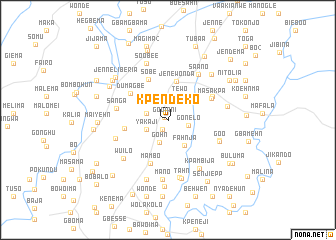 map of Kpendeko