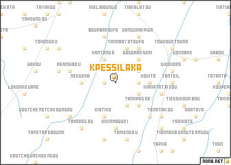 map of Kpessilaka