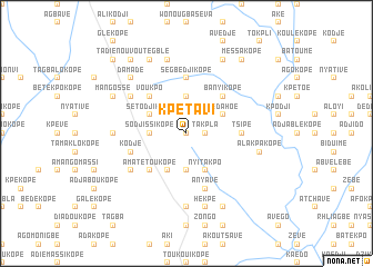 map of Kpétavi