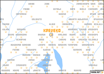 map of Kpeveko