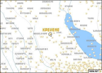 map of Kpévémé