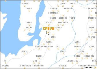 map of Kpeve