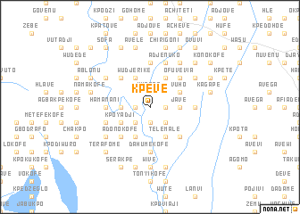 map of Kpeve