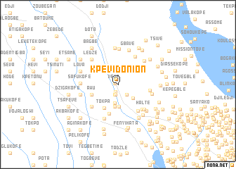 map of Kpévi Donion