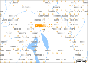 map of Kpodiwuro