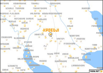 map of Kpoédji