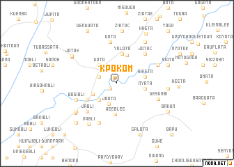 map of Kpokom
