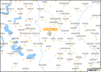 map of Kpombu