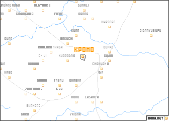 map of Kpomo