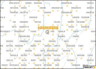 map of Kponkpona