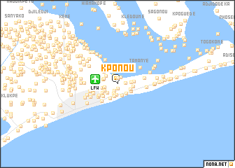 map of Kponou