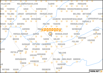 map of Kponporu