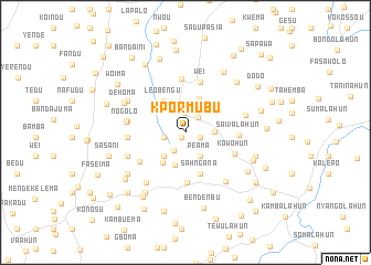 map of Kpormubu