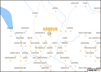 map of Kporva