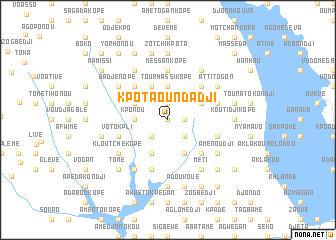 map of Kpota Oundadji