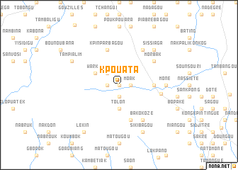 map of Kpouata